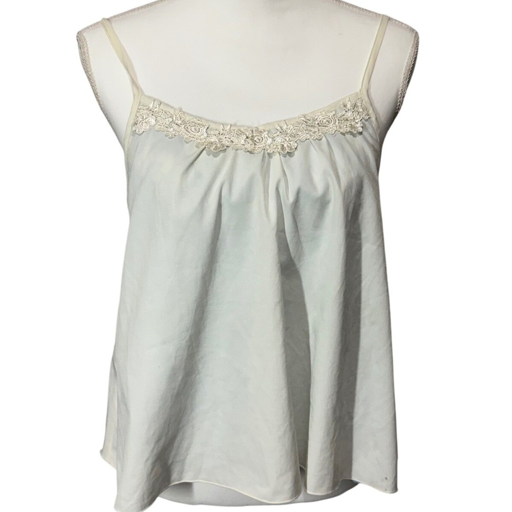 Axes Femme Ivory Lace Trim Cami‎ Top Fairy Cottage J-Fashion – Size S